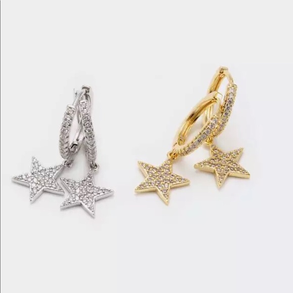 Mini Star huggie hoop earrings - Picture 4 of 4